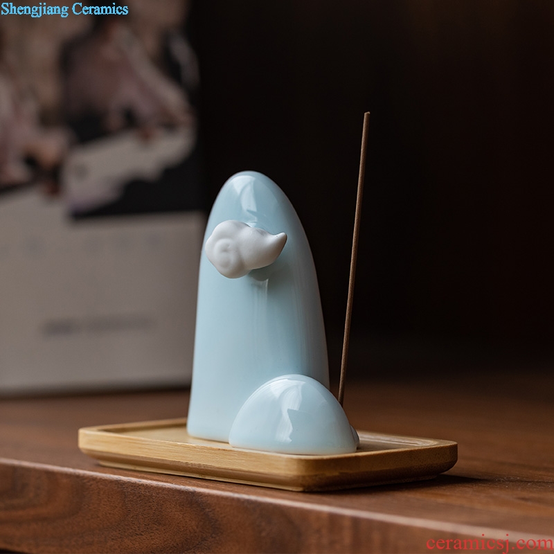 Tang dynasty ceramics yunshan joss stick inserted home portable indoor teachers tea fragrance manually furnishing articles