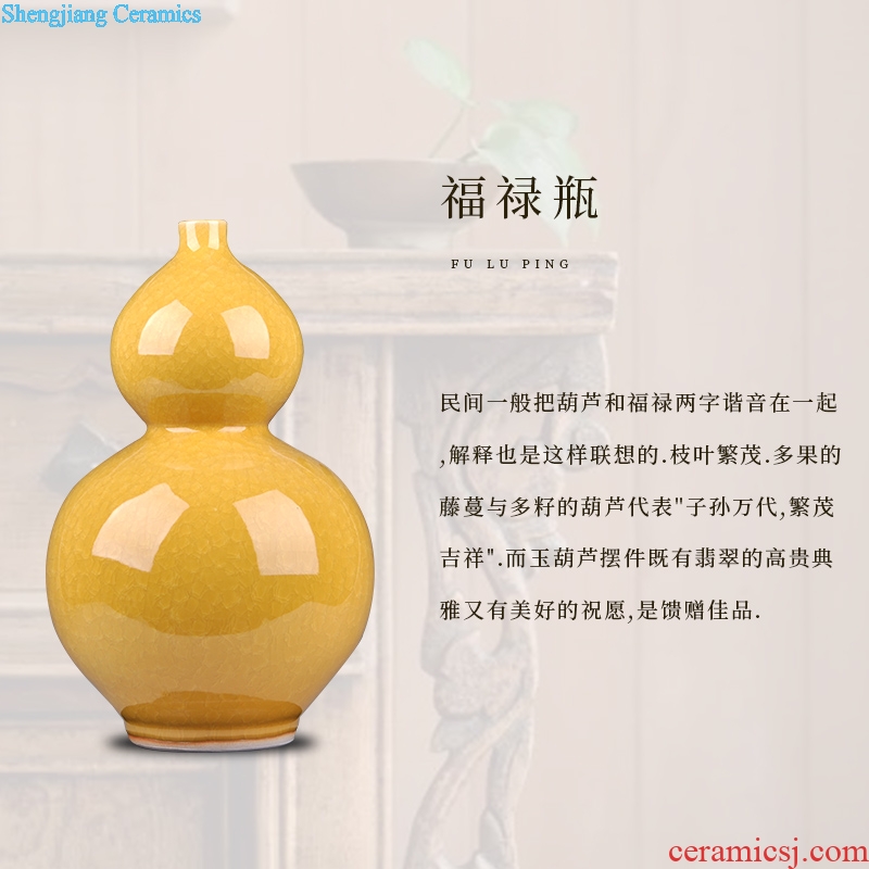 Archaize of jingdezhen ceramics kiln borneol crackle vase sitting room porch household adornment handicraft furnishing articles