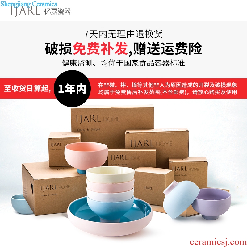 Ijarl million jia creative Korean fresh ceramic salad bowl bowl household utensils lovely xuan month noodles in soup bowl