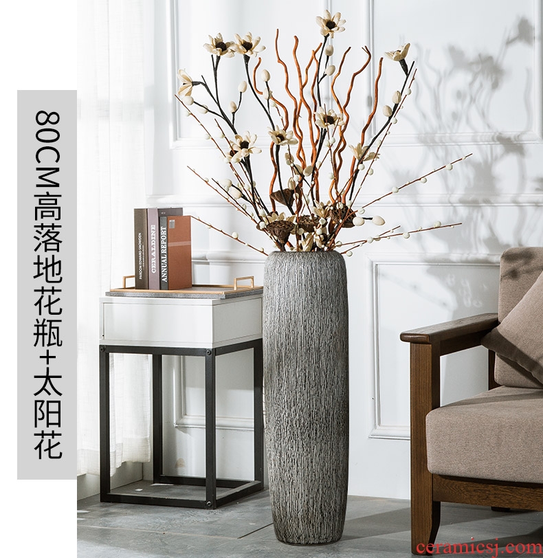 Tall vases landing simulation flower dried flowers restore ancient ways home decorations furnishing articles sitting room dining-room TV ark ceramics
