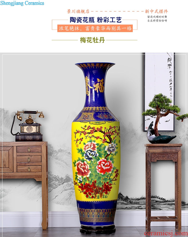 Jingdezhen ceramics vase of large sitting room large home decoration porcelain hotel opening gifts furnishing articles