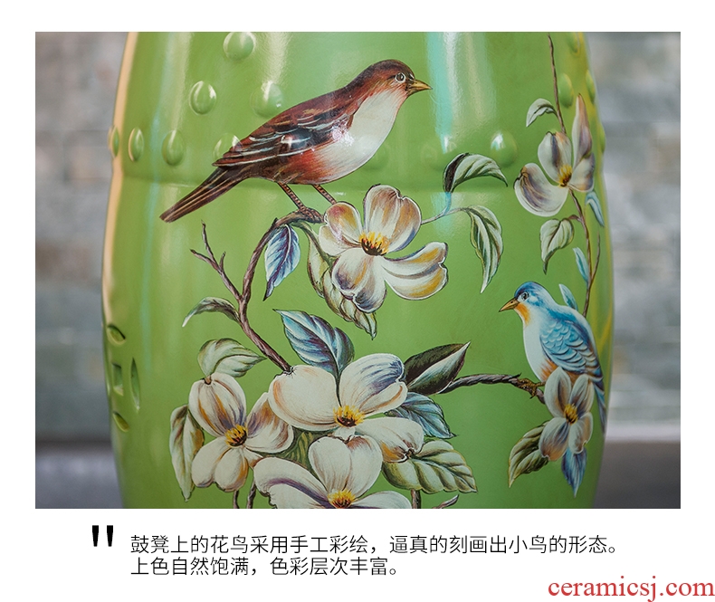 Cx American ceramic drum stool sits stool round drum stool furnishing articles of new Chinese style household act the role ofing is tasted sit pier stool the sitting room porch in shoes