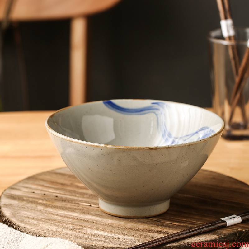 Japanese creativity tableware bowls rainbow noodle bowl bowl of household ceramic bowl bowls bowl bowl of creative salad bowl serie rainbow noodle bowl
