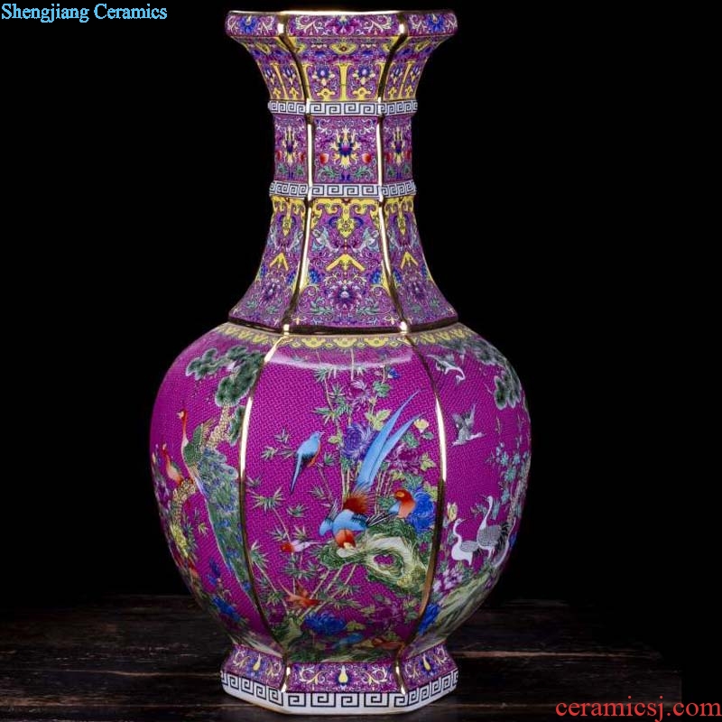 Jingdezhen porcelain colored enamel porcelain vases 20 high 30 to 50 high classical porcelain famille rose porcelain vase vase