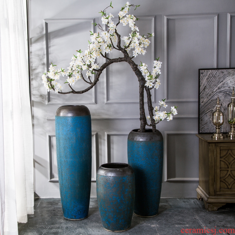 European ideas of jingdezhen ceramic vase of large sitting room flower arranging hotel villa household soft adornment POTS