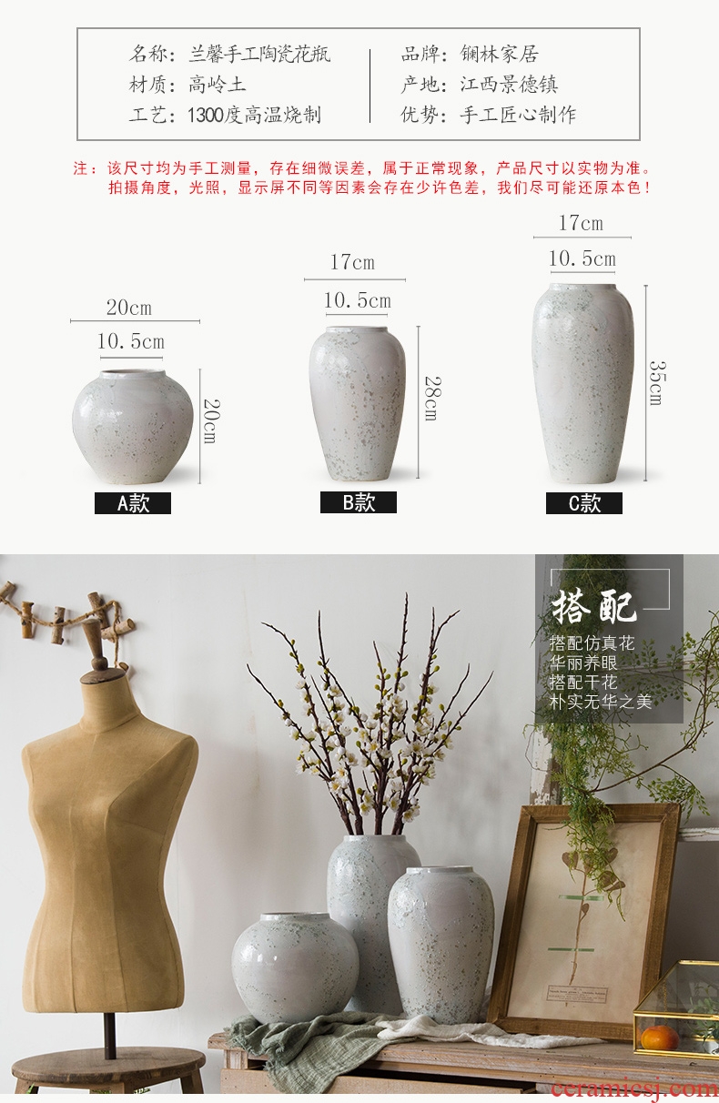 Ceramic floret bottle european-style manual can be flowers of contemporary and contracted mesa vase furnishing articles sitting room dining-room decorate arranging flowers