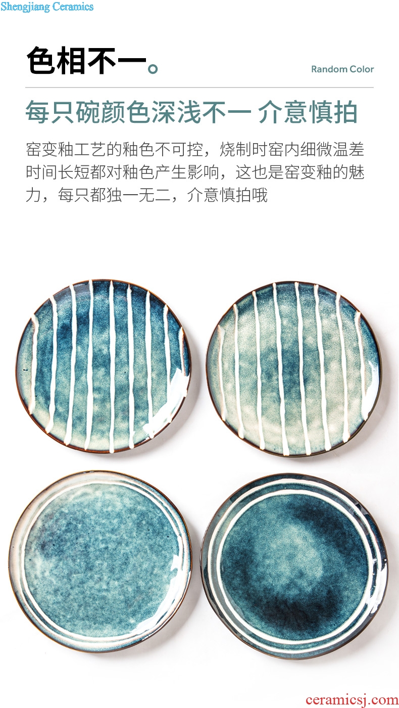 Nordic ceramic tableware, literary web celebrity good-looking Japanese new creative western food steak dinner plates