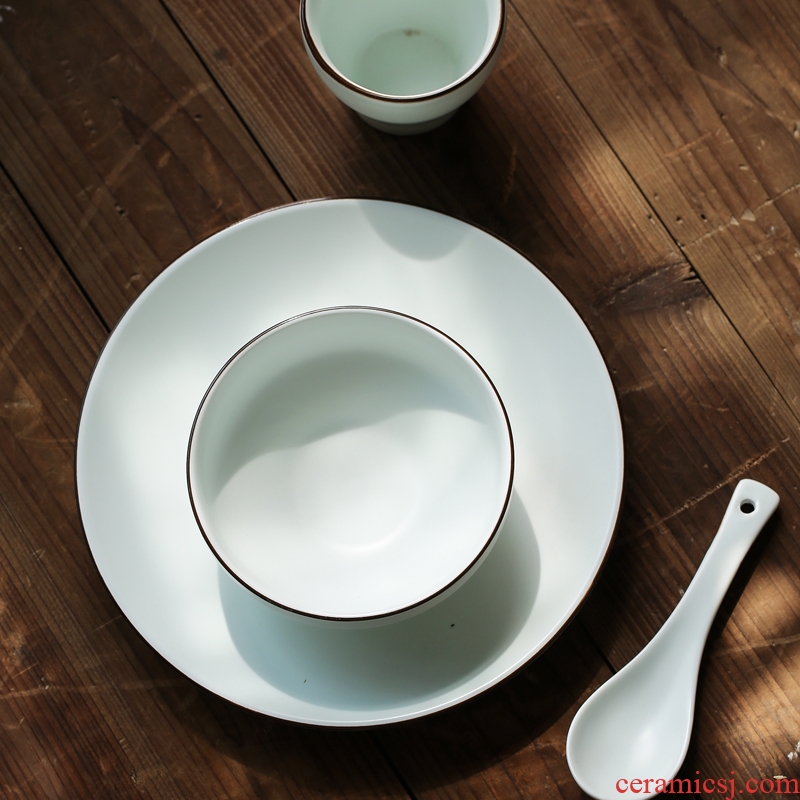 One Japanese food for ceramic tableware suit set dishes spoon cup hotel hotel restaurant hotel supplies