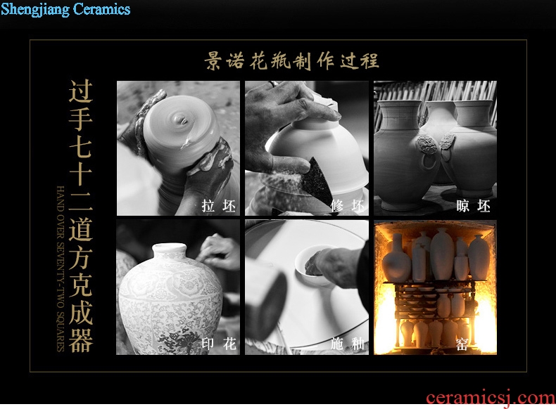 Jingdezhen ceramics Chinese antique antique Chinese wind peanut furnishing articles artistic decoration decoration