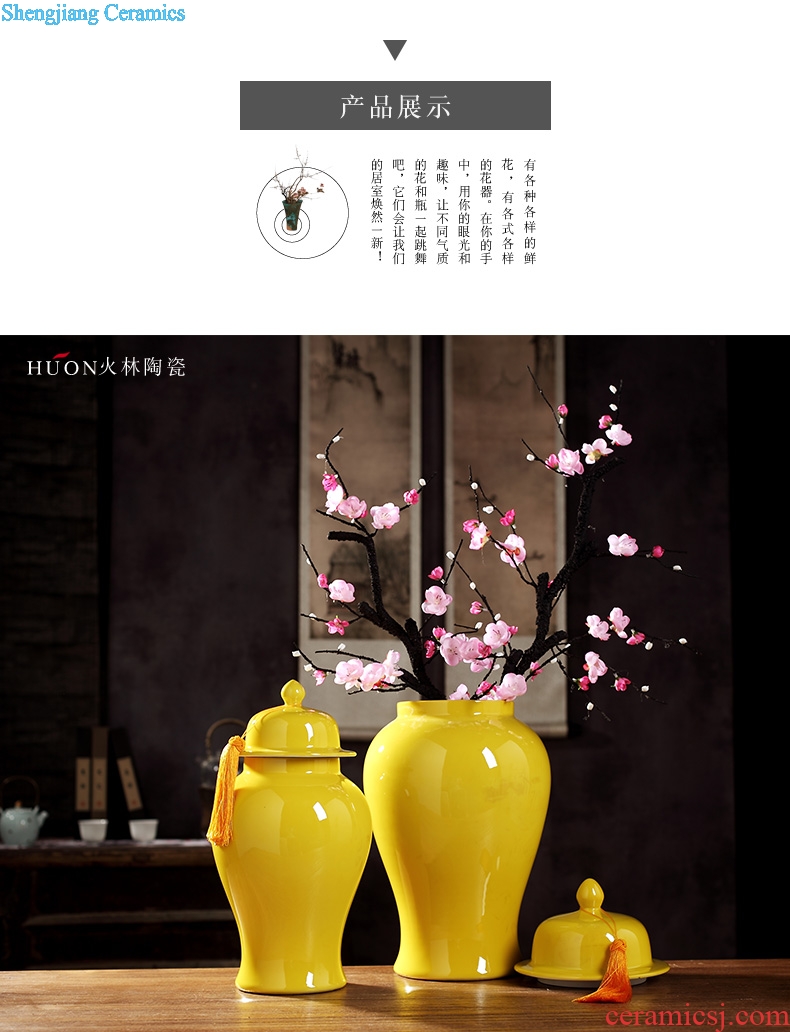 Jingdezhen Chinese general ceramic pot vase ideas of contemporary sitting room dried flowers flower arrangement, home furnishing articles