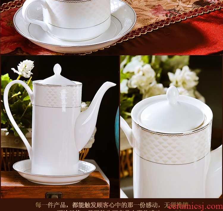 Ceramic coffee set ou tea sets English afternoon tea tea teapot teacup coffee cup