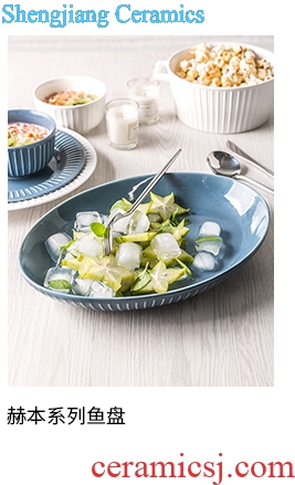 Million jia northern wind ears size ceramic bowl household utensils fruit salad bowl of a single large rainbow noodle bowl of porridge bowl