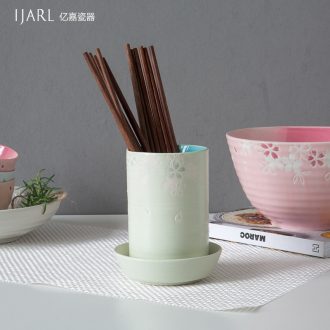 Ijarl million jia creative ceramic chopsticks tube contracted buy object cone chopsticks chopsticks kitchen household waterlogging caused by excessive rainfall