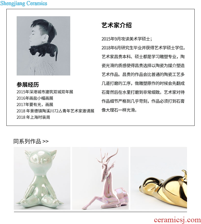 Oriental dragon creative tea pet home decoration ceramic tea set tea ceremony decorative furnishing articles