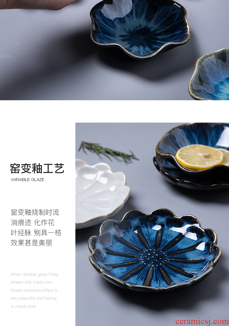 Japanese small bone plate plate plate household Nordic contracted flavour dish to eat dish seasoning dip in material ceramic dish of soy sauce dish