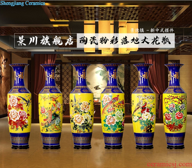 Jingdezhen ceramics vase of large sitting room large home decoration porcelain hotel opening gifts furnishing articles