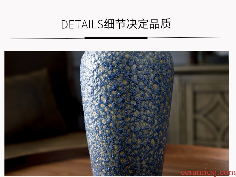 Ceramic hydroponic flower vase to restore ancient ways do old furnishing articles sitting room flower arranging jingdezhen coarse pottery decorative furnishing articles