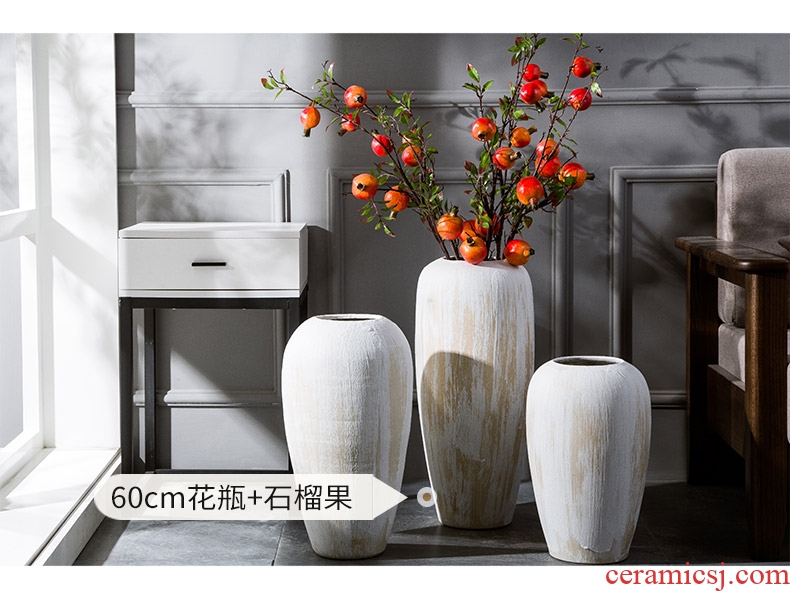 Ceramic vase landing place flower arrangement sitting room simulation flower implement contemporary and contracted household adornment large northern Europe