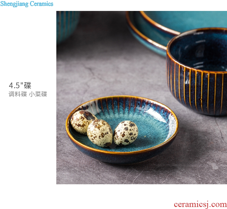 Million jia creative Nordic ceramic tableware, nice rice bowls of household eat salad bowl bowl bowl dish bowl noodle bowl
