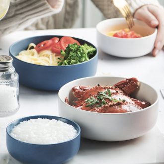 Small bowl ceramic household contracted mini eat bowl son bowl ikea bowl Nordic ins stay single bowl commercial for breakfast