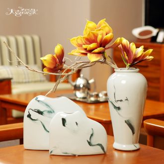 Creative new Chinese style ceramic vase example room TV ark place the sitting room porch table flower arranging, soft adornment