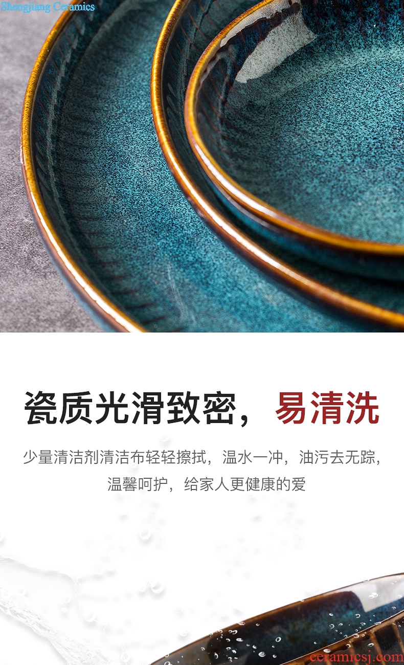 Ijarl million jia Nordic creative household star 4.5 -inch variable glaze ceramic dessert bowl bowl 2 only