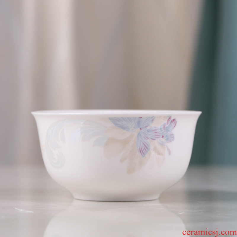Jingdezhen household only 10 】 【 4.5 inch ceramic bowls of rice bowls porringer eat Chinese style bowl bone