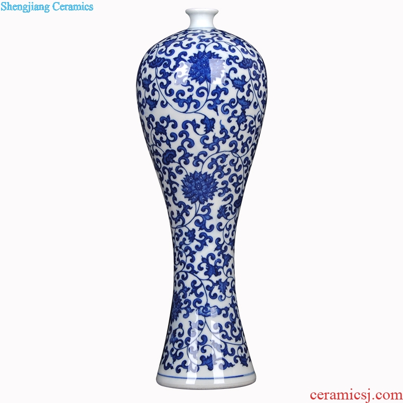 Blue and white porcelain vase of jingdezhen ceramics contemporary vogue of new Chinese style household act the role ofing is tasted furnishing articles sitting room decoration process