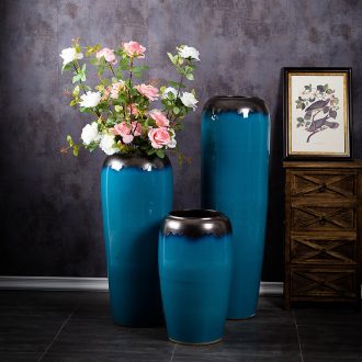 Jingdezhen of large vases, ceramic hotel lobby decorative dried flowers flower arrangement furnishing articles contemporary and contracted the Mediterranean