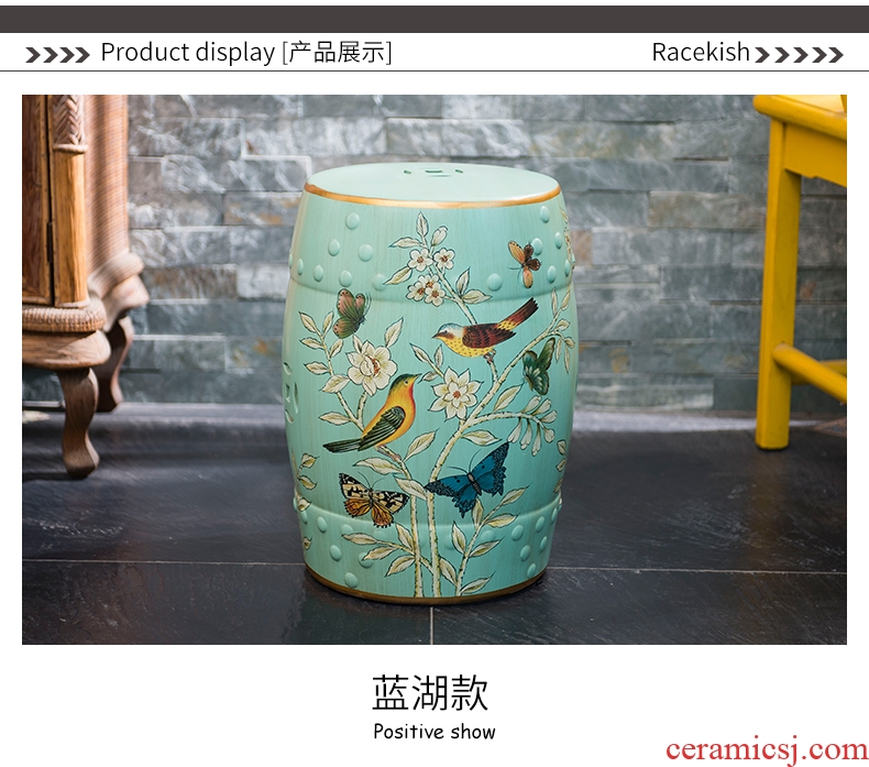 Cx American ceramic drum stool sits stool round drum stool furnishing articles of new Chinese style household act the role ofing is tasted sit pier stool the sitting room porch in shoes