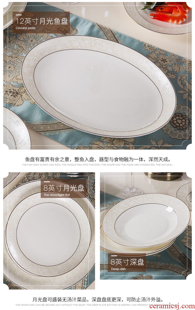 Korean dishes, dishes suit household ceramics bowl combination marriage bowl chopsticks gift box jingdezhen ceramic tableware