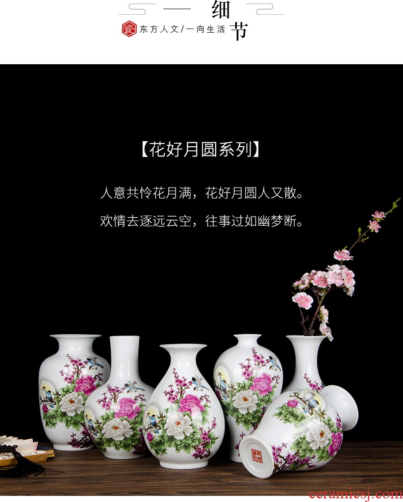Jingdezhen ceramics floret bottle home furnishing articles flower arranging the sitting room TV ark wine adornment handicraft decoration
