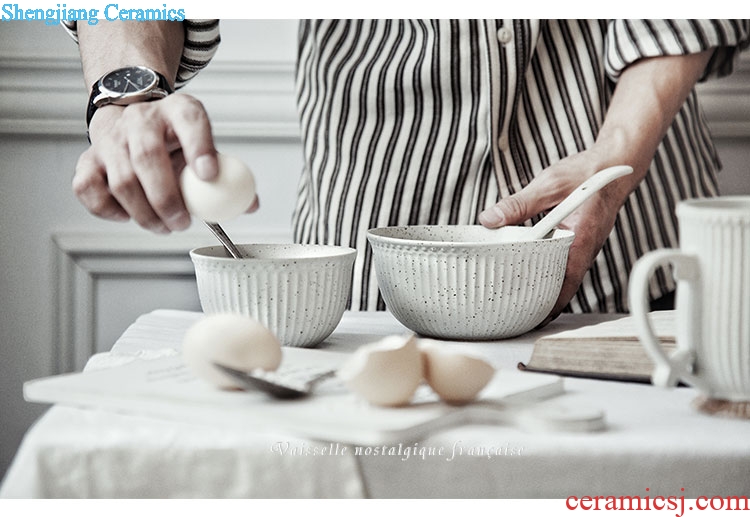 Ijarl creative ceramics tableware home to eat noodles bowl bowl bubble rainbow noodle bowl dessert bowls, salad bowl