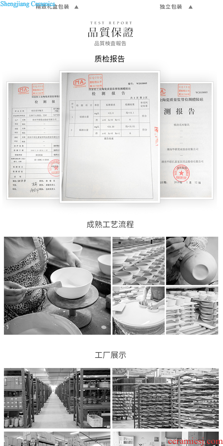 Ijarl million jia household creative hand-painted ceramic dish dish bowl chopsticks suit Japanese kitchen utensils gift box