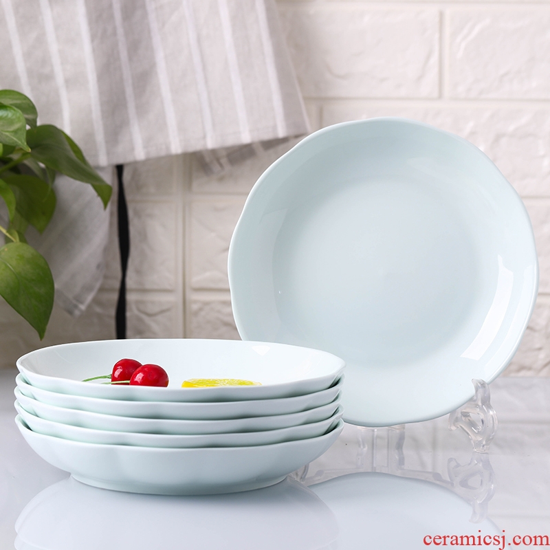 Dish dish dish home dish jingdezhen Japanese pumpkin ceramic plate disc FanPan soup plate web celebrity cutlery tray