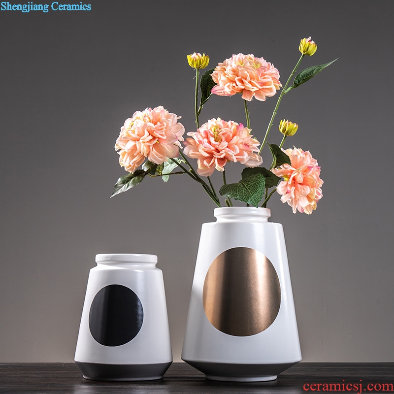 Nordic household act the role ofing is tasted, contemporary and contracted desktop furnishing articles creative ceramic vase sitting room adornment fashion flower arrangement