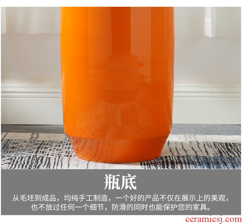 Jingdezhen ceramic contemporary and contracted sitting room of large vase dried flower adornment is placed high creative large bottle arranging flowers