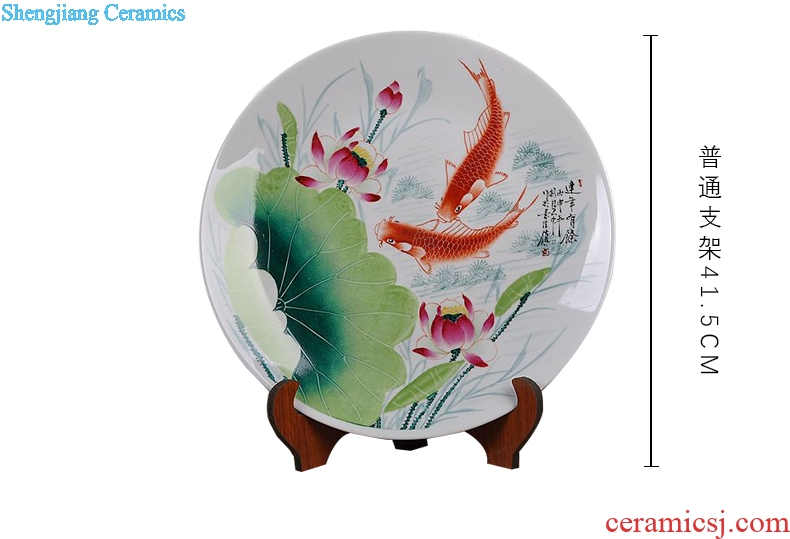 Scene, hang dish jingdezhen ceramics decoration plate of hand-painted has successively more than sit plate handicraft furnishing articles