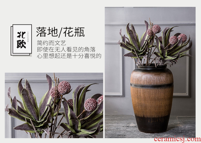 Jingdezhen ceramic hotel villa large vases, flower arrangement sitting room adornment window big POTS furnishing articles flowers