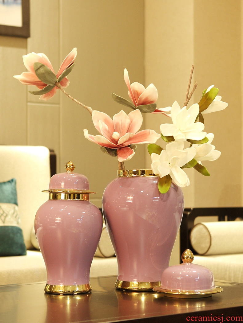 General European ceramic jars of furnishing articles American household living room show originality decorative flower arranging, porch decoration