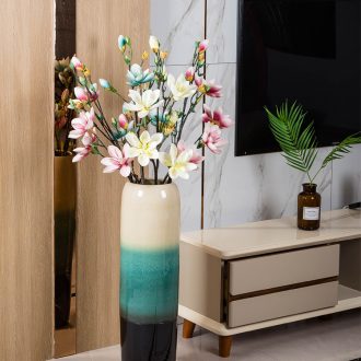 Jingdezhen ground vase large-sized ceramic dry flower is placed contemporary and contracted sitting room of Chinese style porch decoration flower arrangement