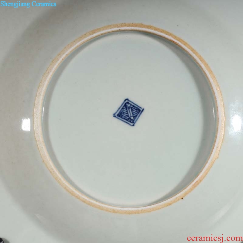 Jingdezhen kangxi in the qing dynasty blue and white porcelain porcelain decorative porcelain hand-painted high-grade character picture