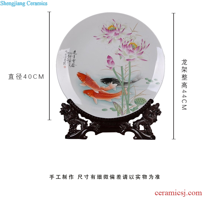 Scene, hang dish jingdezhen ceramics decoration plate of hand-painted has successively more than sit plate handicraft furnishing articles