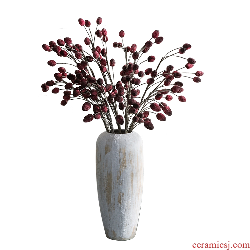 Ceramic vase landing place flower arrangement sitting room simulation flower implement contemporary and contracted household adornment large northern Europe