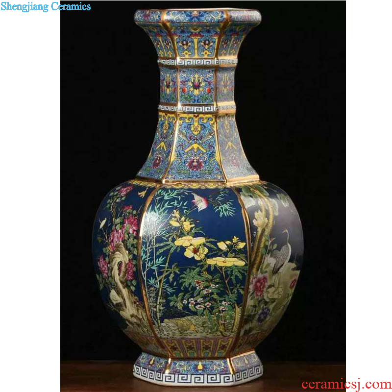 Jingdezhen porcelain colored enamel porcelain vases 20 high 30 to 50 high classical porcelain famille rose porcelain vase vase