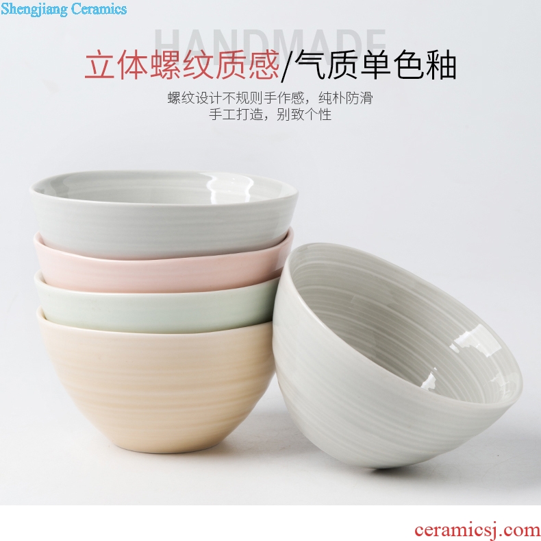 Million jia northern dishes suit household contracted creative ceramic bowl dish bowl chopsticks bowl combine ins cutlery set