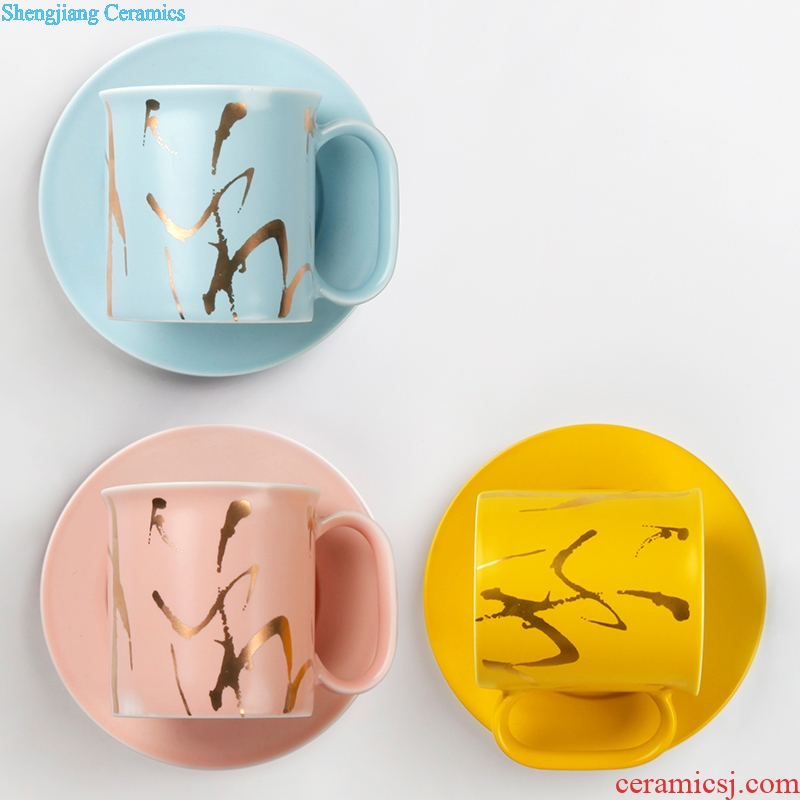 Spilling temperature matte color glaze ceramic coffee cup mug support custom tailored