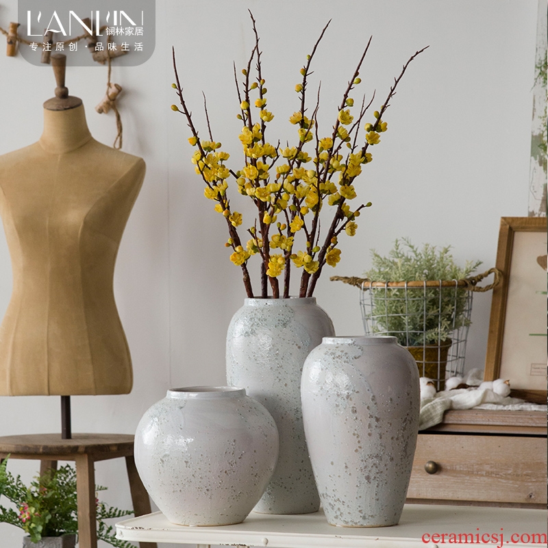 Ceramic floret bottle european-style manual can be flowers of contemporary and contracted mesa vase furnishing articles sitting room dining-room decorate arranging flowers