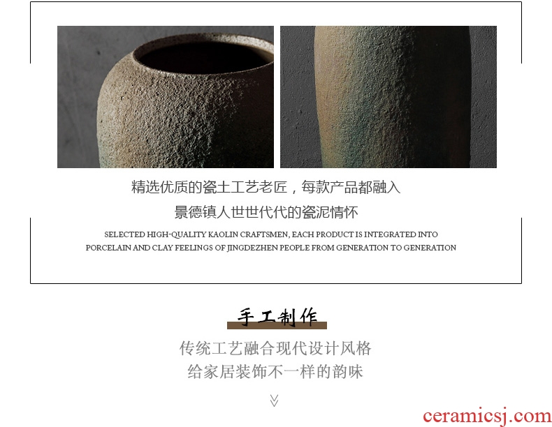 Jingdezhen ceramic new Chinese style of large vases, flower arranging contemporary and contracted Europe type TV ark sitting room adornment is placed