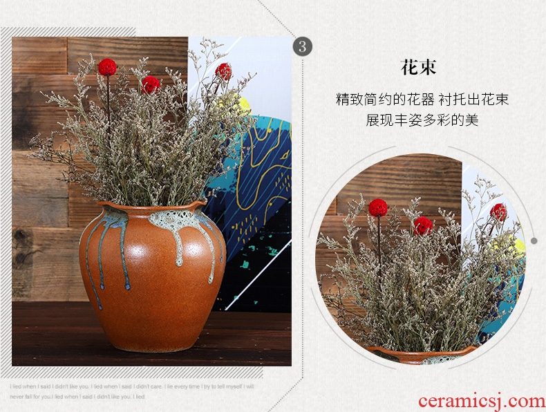 Jingdezhen ceramics vase creative flower arranging flowers hydroponics container flowerpot desktop decorative dried flowers flower arrangement furnishing articles